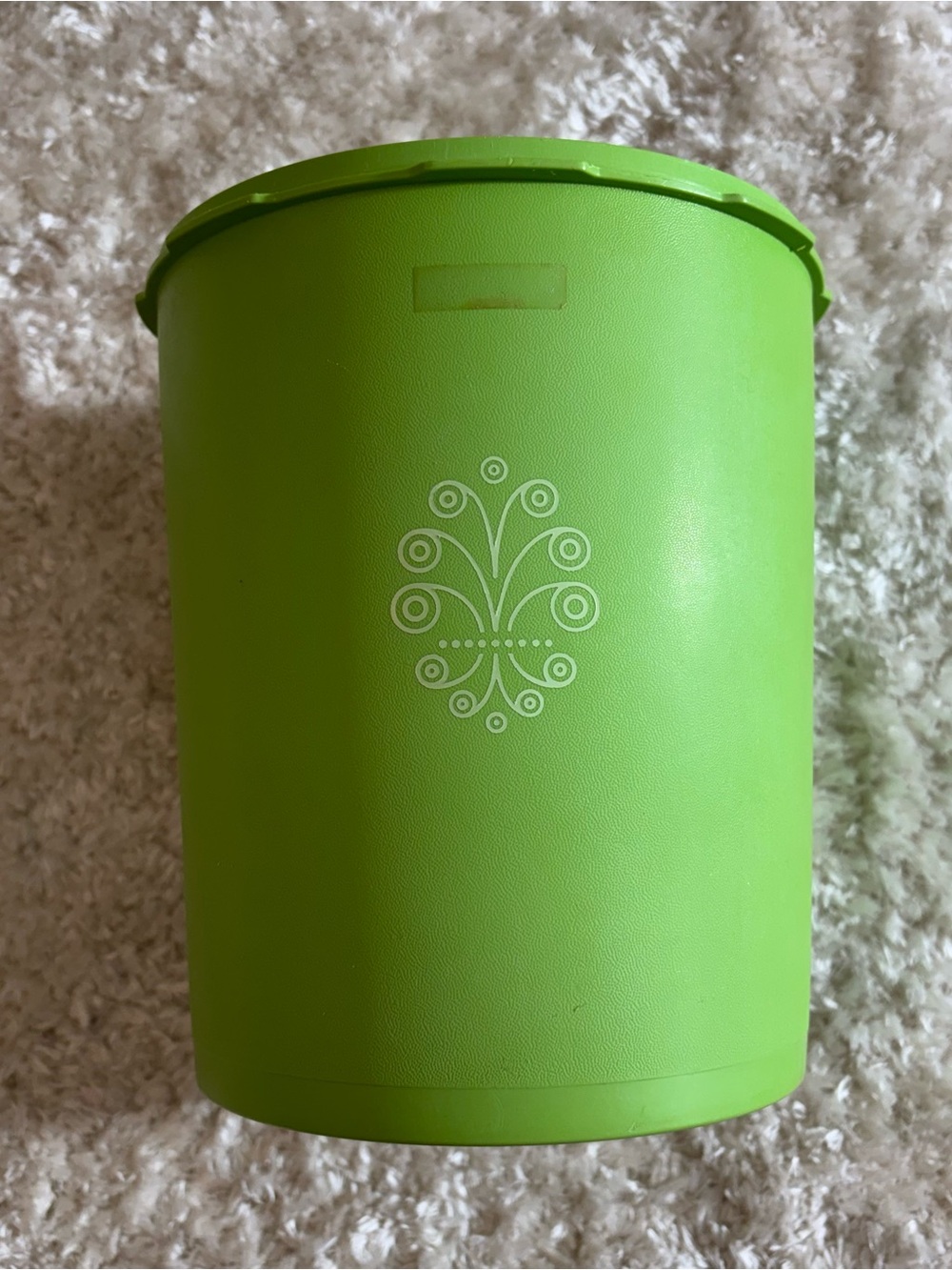 Vintage Tupperware Green Canister